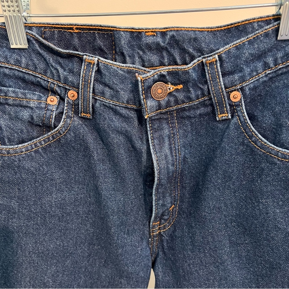 Classic Vintage Levi Tapered Blue Denim Jeans - Picture 2 of 8